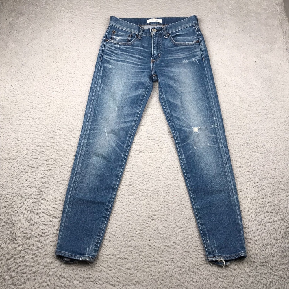 Moussy Vintage Velma Skinny Jeans Womens 24 (27x26) Distressed Mid Rise Stretch